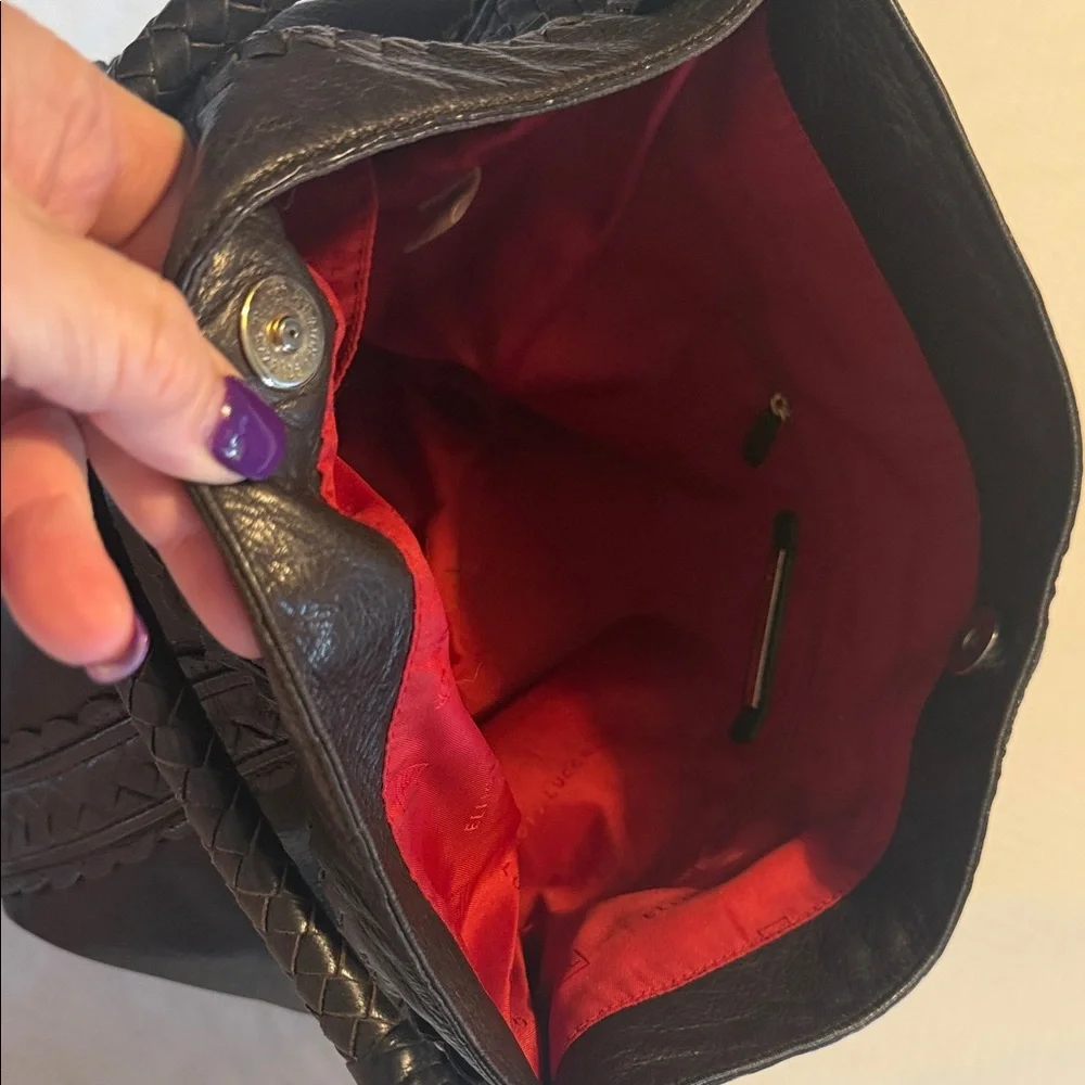 Elliott Lucca Brown Leather Hobo Bag